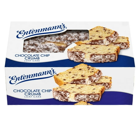 Entenmann's Chocolate Chip Crumb Loaf Cake, 13.5 oz, Chocolate Chip Loaf Cake, Box