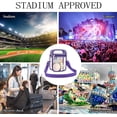 thumbnail image 4 of Lohol Clear Purse Stadium Approved CrossBody Bag for Men and Women Purple-Mini, 4 of 8