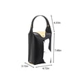 thumbnail image 3 of Leather Car Tissue Box Hanging Holder with Strap, Waterproof Multipurpose Napkin Dispenser for Car, Truck, Home, Wall-Mounted Tissue Case with Easy Refill, 3 of 7