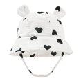 thumbnail image 2 of Toddler Hats Boys Infant Bunny Ear Solid Fisherman Hat Sun Cap Breathable Black One Size, 2 of 3