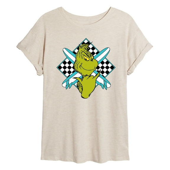 The Grinch - Grinch Crossed Surfboards - Juniors Ideal Flowy Muscle T-Shirt