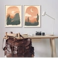thumbnail image 2 of Stupell Industries Contemporary Desert Scene Silhouette Graphic Art White Framed Art Print Wall Art, Set of 2, Design by Janelle Penner, 2 of 7