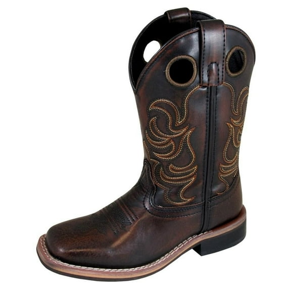 Smoky Mountain Western Boots Boys Landry Square Toe Brown 3722C