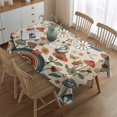 thumbnail image 2 of Red Mushroom Rainbow Light Pattern Rectangle Tablecloth 60"x84",Waterproof Polyester Rectangle Table Cloth, Wipeable Spillproof Polyester Tablecloth for Dining, Camping, Indoor and Outdoor, 2 of 5