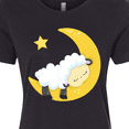 thumbnail image 4 of Inktastic Cute Sheep, Sleeping Sheep, Moon, Stars, Sleepy Women's T-Shirt, 4 of 5