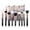 Black, variant on Jessup Premium Professional 25-Piece Synthetic Makeup Brush Set for Foundation, Eyeshadow, Blending, Concealer, Blush, Contour, Bronzer, Eyeliner, Eyebrow - Brown T511