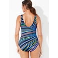 thumbnail image 3 of Swimsuits For All Women's Plus Size Chlorine Resistant  Tank One Piece Swimsuit 22 Engineered Floral, 3 of 4