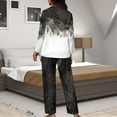 thumbnail image 7 of Kuiaobaty Butterfly Spider Web Pajamas for Women Halloween Set Long Pants Sleepwear Sets Soft Comfy Night Wear V-Neck Loungewear Cute Pajama House Wear, XL, 7 of 7