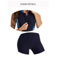 thumbnail image 5 of Traje de surf de una pieza sin mangas con chaleco - Traje de baño de mujer con protección solar Traje de buceo, 5 of 5