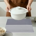 thumbnail image 4 of Unique Bargains Set of 6 Wipeable Plastic Placemats for Kitchen Dining Table Dark Blue, 4 of 6