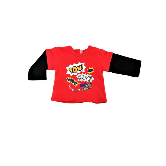 Super Pup Shirt For 18 Inch Dolls