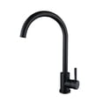 thumbnail image 1 of Brushed Kitchen Faucet Eco-Friendly Stainless Steel Kitchen Sink Faucet,Black, 1 of 2