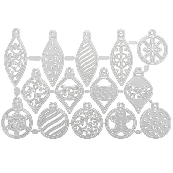 Gymnture christmas Christmas Metal Cutting Stencils for DIY Decoration - 14pcs