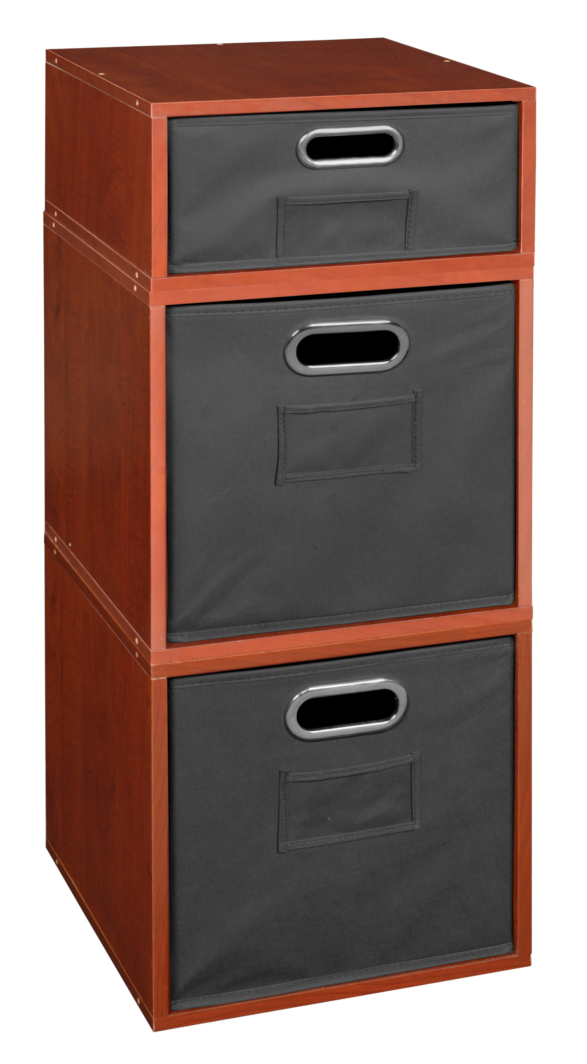 Niche Cubo Storage Set- 2 Full Cubes/1 Half Cube with Foldable Storage ...