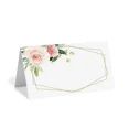 thumbnail image 1 of 50 tarjetas de lugar de mesa con hojas verdes en blanco, tarjetas de agradecimiento, tarjetas de presentación con forma de carpa de papel Simplicity, tarjetas de regalo para despedida de soltera, 1 of 6