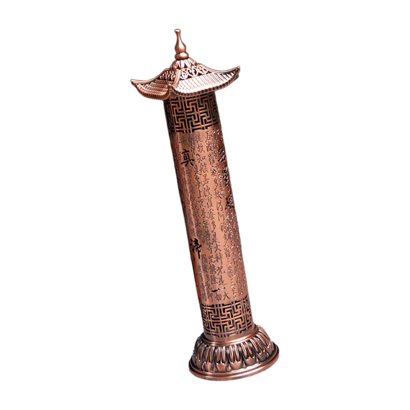 WLPZXP Incense Burner Ash Catcher Incense Stick Holder Censer for Holiday Bedroom Hotel Red