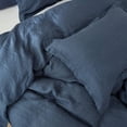 thumbnail image 7 of Simple&Opulence 100% Belgian Linen Pillow Shams -Set of 2, Queen Size - Basic Style Breathable Pure Linen Suitable for Home - Soft and Durable Pillowcases (20''x 26'', Classic Blue), 7 of 7