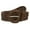 coffee brown, variant on Women's 2" Wide Braided Woven Round Leather Belt