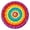 Colorful Rainbow Tie, variant on Rainbow Tie Dye Mandala Pattern Round Fitted Tablecloth with Elastic Edge,Dining Table Cover Waterproof,Outdoor Round Tablecloth for Camping,Dining,Indoor and Outdoor