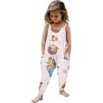 thumbnail image 2 of Winter Saving! Yievot Baby Girl Sleeveless Jumpsuits Spaghetti Straps Easter Print Harem Long Pants Rompers for Toddler Girls with Pockets, 2 of 7