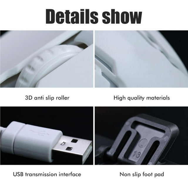 VONKY USB Gaming Keyboard and USB Mouse LED Backlit Keyboard Firm Durable Colorful Glowing Gaming Mouse Computer Accessories Black