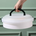 thumbnail image 6 of Convenient Cake Carrier Portable Buckle PP Cake Box Baking Packaging Box with Handle Handy Cupcake Holder Tray Cake Packaging, 6 of 9