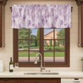 thumbnail image 6 of Pink Abstract Curtain Valances for Windows, Kitchen Valance Window Treatments Panel 2 Pack, Modern Oil Painted Art Contemporary Rod Pocket Short Curtains for Bathroom Bedroom 54 x 18 Inch, 6 of 8