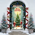 thumbnail image 5 of FastXmas Christmas Door Cover Decorations,35 x 72" Front Door Cover Pendant Ornaments, Removable Christmas Style Door Covers Decoration for Indoor Outdoor Home Farmhouse Enhance Holiday Atmosphere, 5 of 6