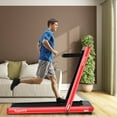 thumbnail image 3 of Costway Cinta de correr plegable 2 en 1 de 4,75 HP con control remoto por aplicación, color rojo, 3 of 3