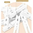 thumbnail image 3 of 100 Pack Wooden Clothespins 2.9 Inch, Heavy-Duty Wood Rust-Resistant Clothes Pins, Solid Birch Clips for Laundry, Photo Wall Displays, Craft Projects & Classroom Decoration,White, 3 of 7