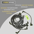 thumbnail image 2 of Spark Plug 8mm Wire Set Compatible for Mercruiser with Thunderbolt Ignition Systems V8 5.0 5.7 6.2 7.4 by FASWORX, 2 of 4