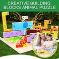 thumbnail image 1 of Rbaofujie Kids Baby Wooden Cute Cognition Puzzle Learning Educational Toy, 1 of 8
