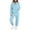 Blue, variant on BYHONG Women's Solid Color Pants Long Sleeved Pocket Casual Pantsuit Womens Pant Suits Beige XXL