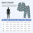 thumbnail image 4 of Daiia Surf Shark for Men's Long-Sleeved Pajama Set – Soft & Comfortable Sleepwear Button-Up Pajamas Cozy Lounge Wear-X-Large, 4 of 7