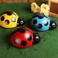 thumbnail image 3 of Set of 3, Metal Garden Wall Art Decorative Cute Ladybugs Outdoor Wall Sculpture Craft, 3 of 9