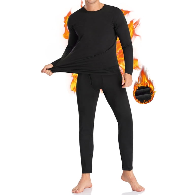 DAKIMOE Men's Fleece-Lined Thermal Underwear Set photo 2