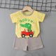 thumbnail image 2 of Odeerbi 6M-6Y Niños Niñas Trajes de Verano Impreso Algodón Manga Corta Camiseta Pantalones Cortos Conjunto de Dos Piezas Cintura Elástica, 2 of 5