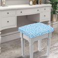 thumbnail image 5 of FOR U DESIGNS Leopard Blue Print Stool Covers Rectangle 2 Pack Washable Pub Counter Bar Stool Covers Anti-Dust Vanity Chair Cover Bench Seat Protector with Elastic Band, 5 of 9