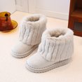 thumbnail image 4 of OGLCCG Boys Girls Snow Boots Suede Winter Warm Faux Fur Lined Slip On Outdoor Winter Shoes for Toddler/Little Kid/Big Kid Size 3-11, 4 of 7