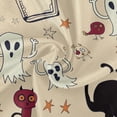 thumbnail image 2 of Dreamtimes Cat Ghost Halloween Round Tablecloth 60", Waterproof Stain and Wrinkle Resistant Washable Decorative Table Covers for Kitchen Dining Tabletop Party Outdoor Picnic, 2 of 7