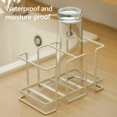 thumbnail image 4 of Paokuoon Paper Cup Storage Rack Modern Cup Holder Single Double Slot Solid Metal Heavy Duty Countertop Cup Storage Rack Organizer for Home, 4 of 7