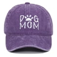 thumbnail image 2 of AWZXDE Dog Mom Embroidered Washed Adjustable Sun Hat For Women Cotton Outdoor Baseball Cap, 2 of 3