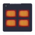 thumbnail image 2 of 4 Heated Areas Heated Warming Seat Cushion Portable Heated Chair Cushion 3 Adjustable Temperature Type C/USB Charging for Winter zd-Navy blue-45CM*90CM, 2 of 5