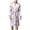 Gray, variant on Leesechin Winter Womens Pajamas Silk Ice Silk Long Sleeved Men's Pajamas Long Robes Bathrobes Home Clothes