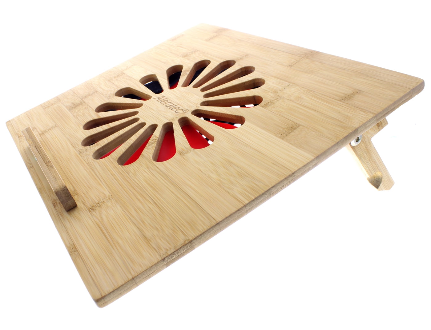 Aleratec Natural Bamboo Cooling Vented Laptop Desk Table Stand With Aleratec Natural Bamboo Cooling Vented Laptop Desk Table Stand With Fan Up To 15in Com