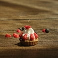 thumbnail image 6 of Rushawy 3xDollhouse Cake Miniature Dollhouse Accessories Decoration Strawberry 3 Pcs, 6 of 9