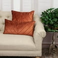 thumbnail image 2 of Parkland Collection Tobyn Transitional Quilted Burnt Orange Throw Pillow, 2 of 7