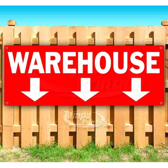 Warehouse 13 oz Vinyl Banner With Metal Grommets