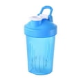 thumbnail image 4 of Botella coctelera deportiva, vaso para batidos con escala, botella mezcladora a prueba de fugas, tazas agitadoras para leche, agua, batidos, mujeres, Azul, 4 of 9