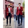 thumbnail image 4 of COOFANDY Mens Blazer Casual Sport Coat Regular Fit Two Buttons Lightweight Suit Jacket, 4 of 6